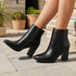 Damen Knöchel-Stiefel mit klobigem Blockabsatz